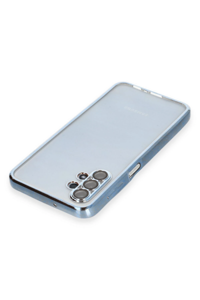 Newface Samsung Galaxy A13 4G Kılıf Razer Lensli Silikon - Açık Mavi resmi