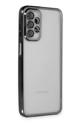 Newface Samsung Galaxy A23 4G Kılıf Razer Lensli Silikon - Siyah resmi