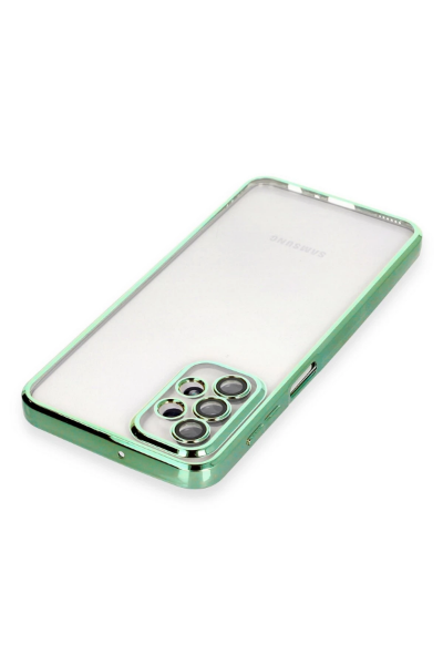 Newface Samsung Galaxy A23 4G Kılıf Razer Lensli Silikon - Yeşil resmi