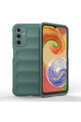 Newface Samsung Galaxy A14 4G Kılıf Optimum Silikon - Koyu Yeşil resmi