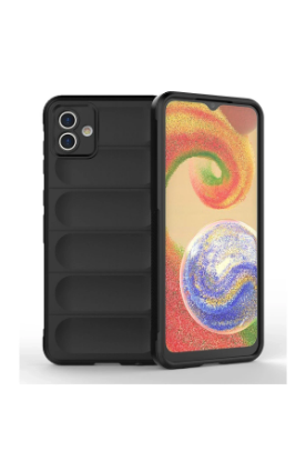 Newface Samsung Galaxy A04E Kılıf Optimum Silikon - Siyah resmi