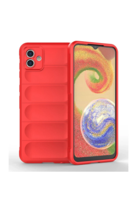 Newface Samsung Galaxy A04E Kılıf Optimum Silikon - Kırmızı resmi