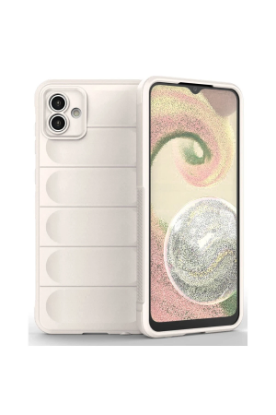 Newface Samsung Galaxy A04E Kılıf Optimum Silikon - Krem resmi