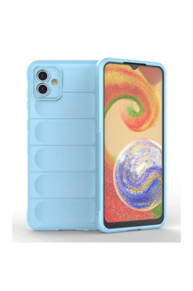 Newface Samsung Galaxy A04E Kılıf Optimum Silikon - Sky Blue resmi