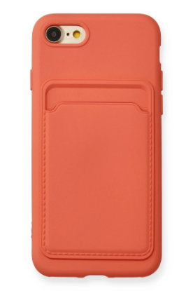 Newface iPhone 7 Kılıf Kelvin Kartvizitli Silikon - Turuncu resmi