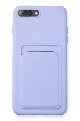 Newface iPhone 7 Plus Kılıf Kelvin Kartvizitli Silikon - Lila resmi