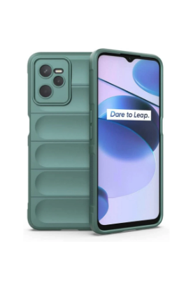 Newface Realme C35 Kılıf Optimum Silikon - Koyu Yeşil resmi