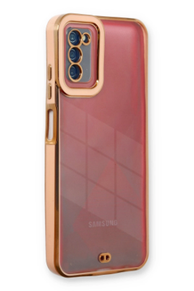 Newface Samsung Galaxy A03S Kılıf Liva Lens Silikon - Rose resmi
