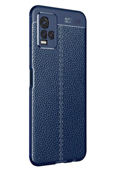 Newface Vivo Y21S Kılıf Auto Focus Kapak - Lacivert resmi