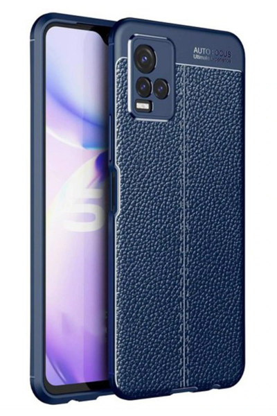 Newface Vivo Y21S Kılıf Auto Focus Kapak - Lacivert resmi