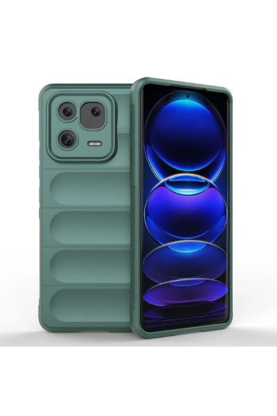 Newface Xiaomi Mi 13 Pro Kılıf Optimum Silikon - Koyu Yeşil resmi