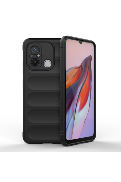 Newface Xiaomi Redmi 12C Kılıf Optimum Silikon - Siyah resmi