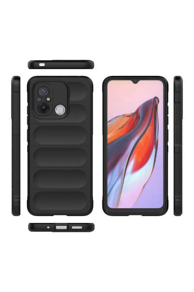 Newface Xiaomi Redmi 12C Kılıf Optimum Silikon - Siyah resmi