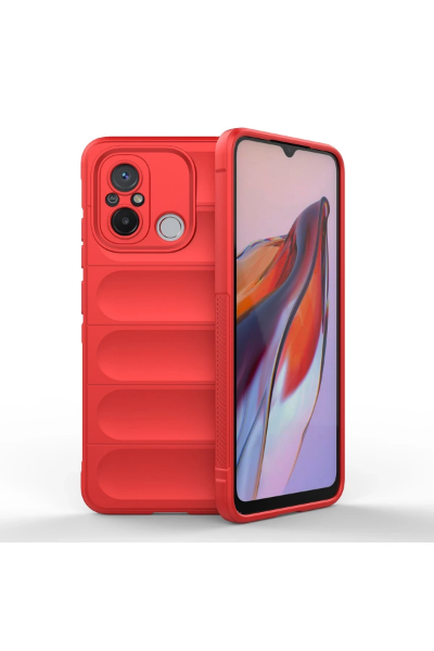 Newface Xiaomi Redmi 12C Kılıf Optimum Silikon - Kırmızı resmi