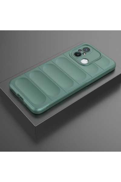 Newface Xiaomi Redmi 12C Kılıf Optimum Silikon - Koyu Yeşil resmi