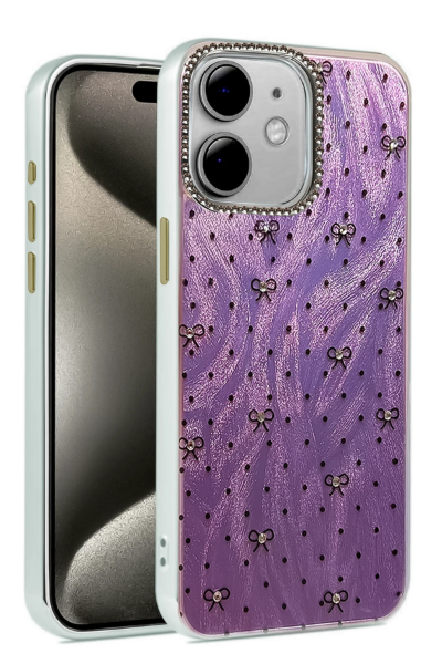 Newface iPhone 12 Kılıf Blade Aynalı Desenli Kapak - Desen 2 resmi