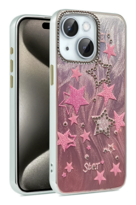 Newface iPhone 14 Kılıf Blade Aynalı Desenli Kapak - Desen 7 resmi