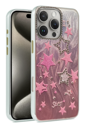 Newface iPhone 16 Pro Kılıf Blade Aynalı Desenli Kapak - Desen 7 resmi