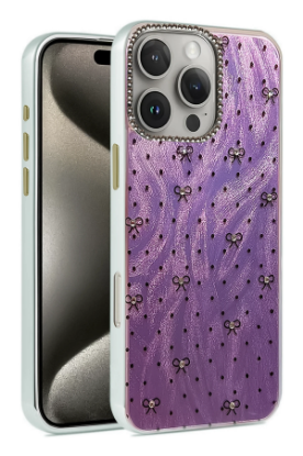 Newface iPhone 16 Pro Max Kılıf Blade Aynalı Desenli Kapak - Desen 2 resmi