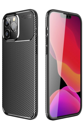 Newface iPhone 14 Pro Kılıf Auto Focus Karbon Kapak - Siyah resmi