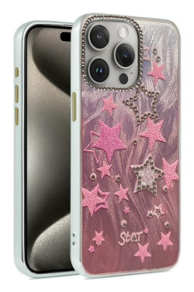 Newface iPhone 14 Pro Kılıf Blade Aynalı Desenli Kapak - Desen 7 resmi