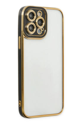 Newface iPhone 14 Pro Kılıf Liva Lens Silikon - Siyah resmi