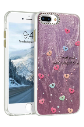 Newface iPhone 7 Plus Kılıf Blade Aynalı Desenli Kapak - Desen 8 resmi