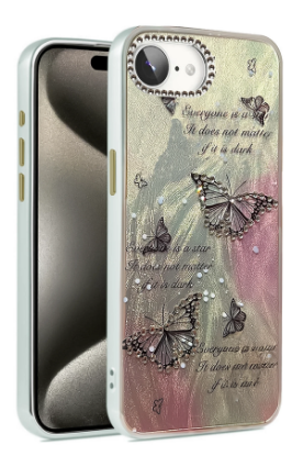 Newface iPhone 16E Kılıf Blade Aynalı Desenli Kapak - Desen 6 resmi