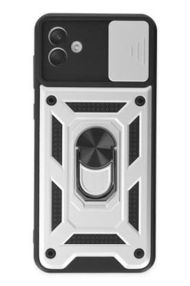 Newface Samsung Galaxy A04 Kılıf Pars Lens Yüzüklü Silikon - Gümüş resmi