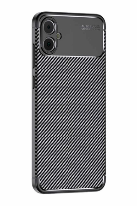 Newface Samsung Galaxy A05 Kılıf Auto Focus Karbon Kapak - Siyah resmi