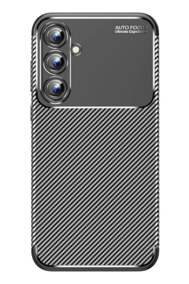 Newface Samsung Galaxy A15 4G Kılıf Auto Focus Karbon Kapak - Siyah resmi