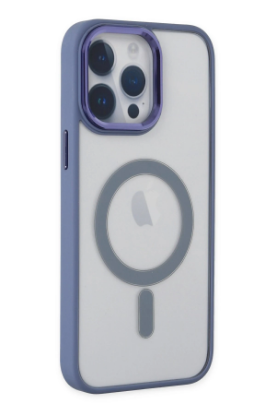 Newface iPhone 14 Pro Max Kılıf Room Magneticsafe Silikon - Sierra Blue resmi