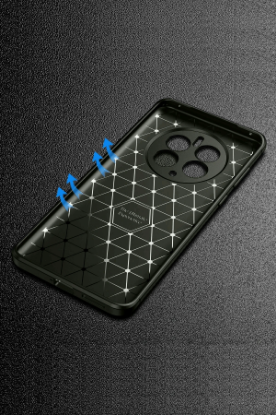 Newface Realme 12 Pro Plus Kılıf Auto Focus Karbon Kapak - Siyah resmi