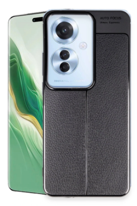 Newface Oppo Reno 11F Kılıf Auto Focus Kapak - Siyah resmi