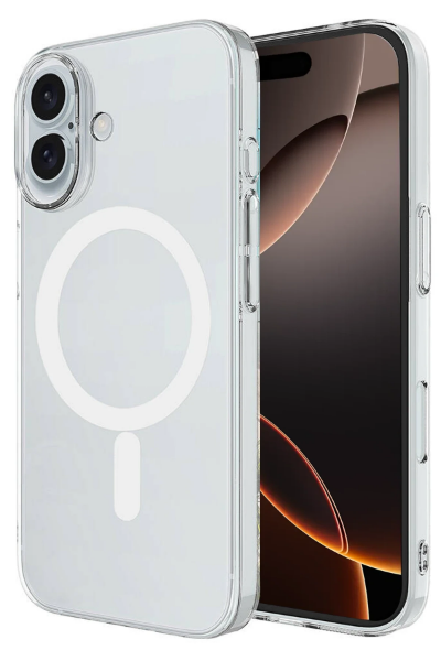 Newface iPhone 16 Kılıf Magneticsafe Şeffaf Silikon - Şeffaf resmi