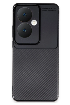 Newface Oppo Reno 11F Kılıf Auto Focus Karbon Kapak - Siyah resmi