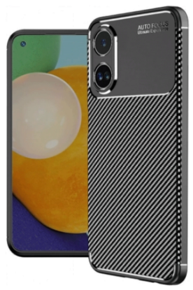 Newface Oppo A38 Kılıf Auto Focus Karbon Kapak - Siyah resmi