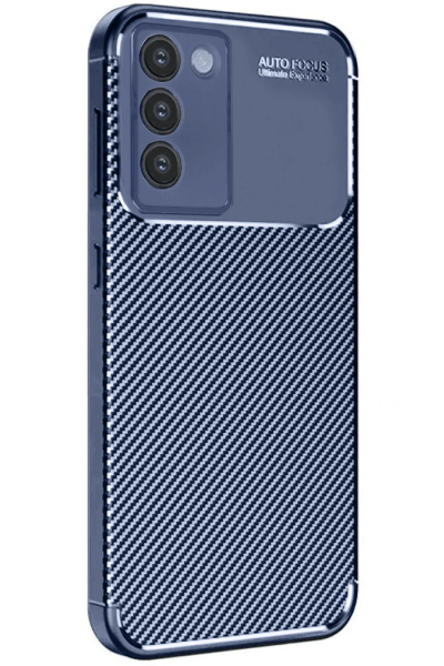 Newface Vivo V30 Lite 4G Kılıf Auto Focus Karbon Kapak - Lacivert resmi