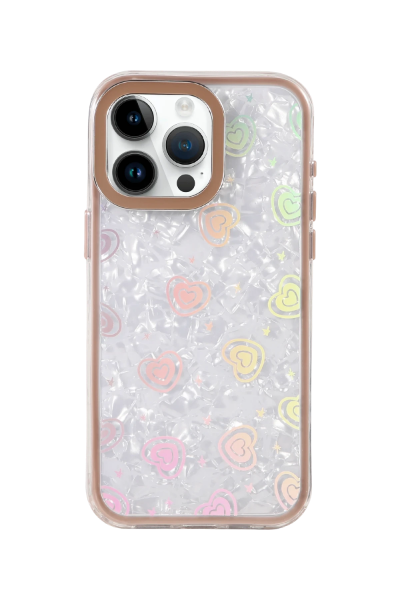 Newface Apple iPhone 15 Lumi Desenli Kapak - Çöl Titanyum resmi