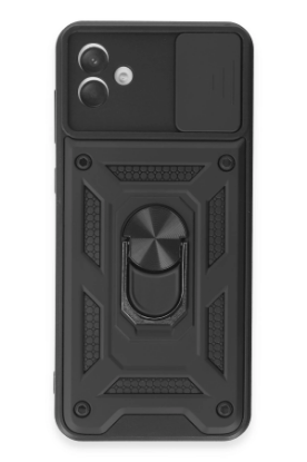 Newface Samsung Galaxy A04E Kılıf Pars Lens Yüzüklü Silikon - Siyah resmi