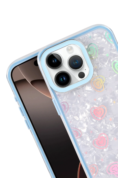 Newface Apple iPhone 11 Lumi Desenli Kapak - Mavi resmi
