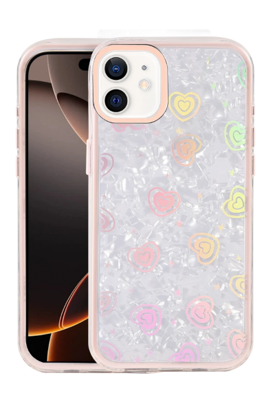 Newface Apple iPhone 11 Lumi Desenli Kapak - Pembe resmi