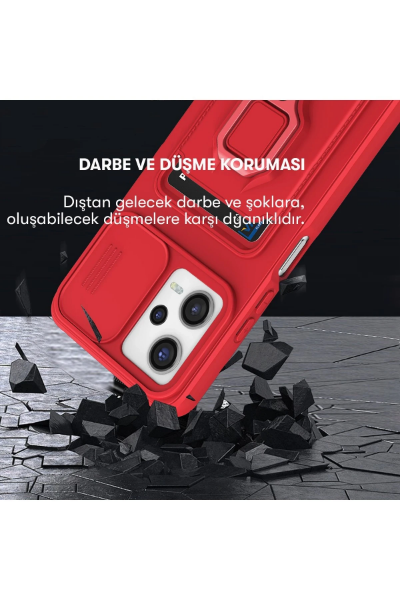 Newface Xiaomi Poco X5 5G Kılıf Zuma Kartvizitli Yüzüklü Silikon - Yeşil resmi