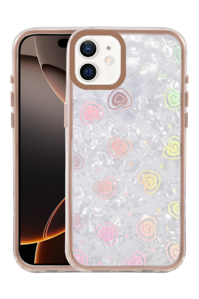 Newface Apple iPhone 11 Lumi Desenli Kapak - Çöl Titanyum resmi