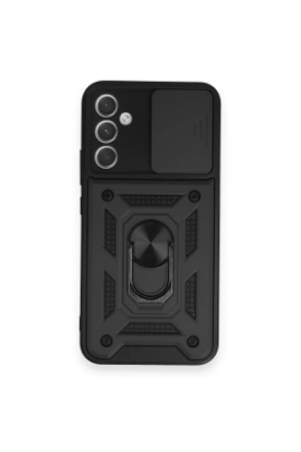 Newface Samsung Galaxy A54 5G Kılıf Pars Lens Yüzüklü Silikon - Siyah resmi