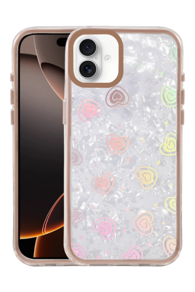 Newface Apple iPhone 16 Lumi Desenli Kapak - Çöl Titanyum resmi