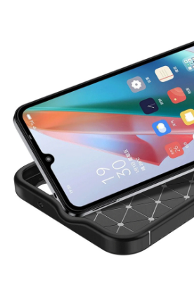 Newface Oppo A60 Kılıf Auto Focus Karbon Kapak - Siyah resmi