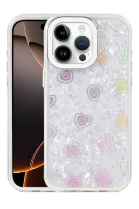Newface Apple iPhone 16 Pro Lumi Desenli Kapak - Beyaz resmi