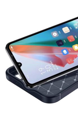 Newface Samsung Galaxy A06 Kılıf Auto Focus Karbon Kapak - Lacivert resmi