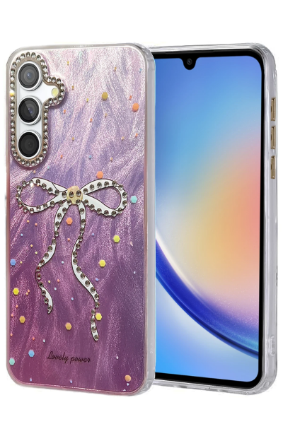 Newface Samsung Galaxy A34 5G Kılıf Blade Aynalı Desenli Kapak - Desen 1 resmi